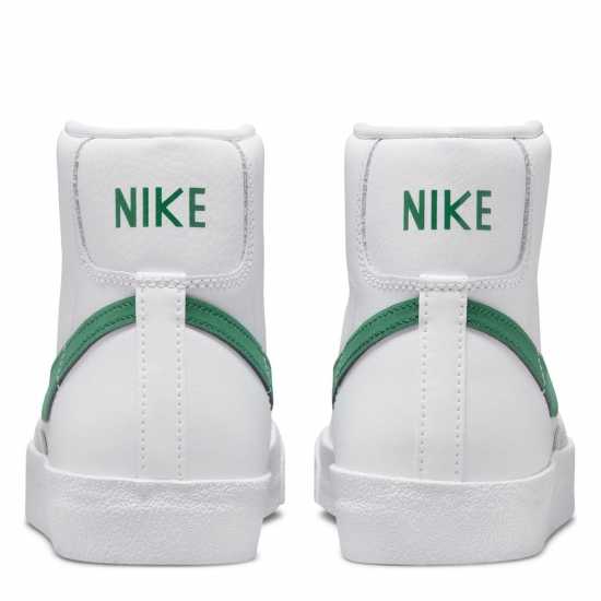 Nike Високи Мъжки Маратонки Blazer Mid 77 Womens Hi Top Trainers White/Green Дамски високи кецове