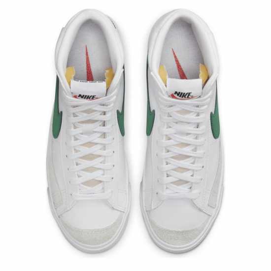 Nike Високи Мъжки Маратонки Blazer Mid 77 Womens Hi Top Trainers White/Green Дамски високи кецове