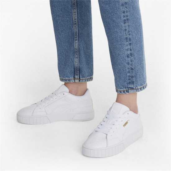 Puma Мъжки Маратонки Cali Star Low Top Womens Trainers Бяло/Бяло 