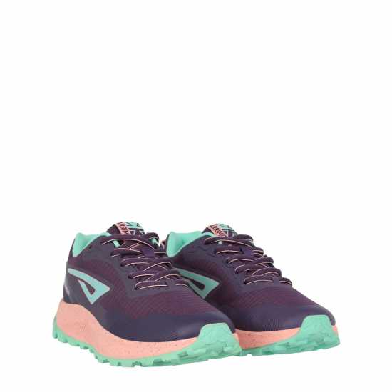 Karrimor Дамски Маратонки Бягане По Пътеки Tempo 8 Ladies Trail Running Shoes Purple/Mint 