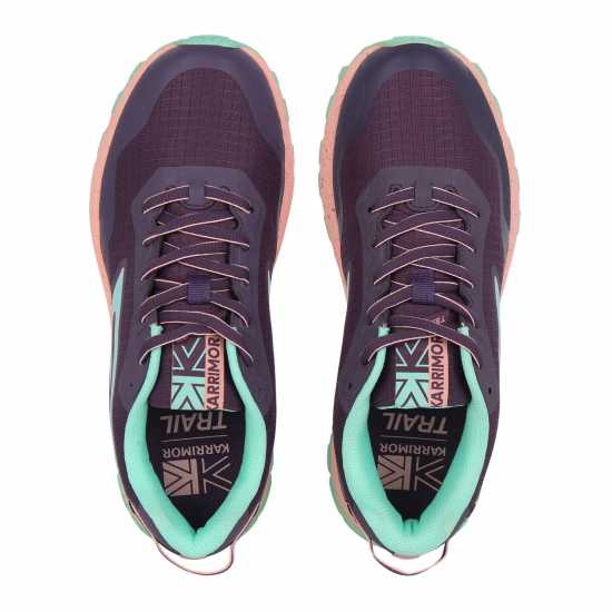 Karrimor Дамски Маратонки Бягане По Пътеки Tempo 8 Ladies Trail Running Shoes Purple/Mint 