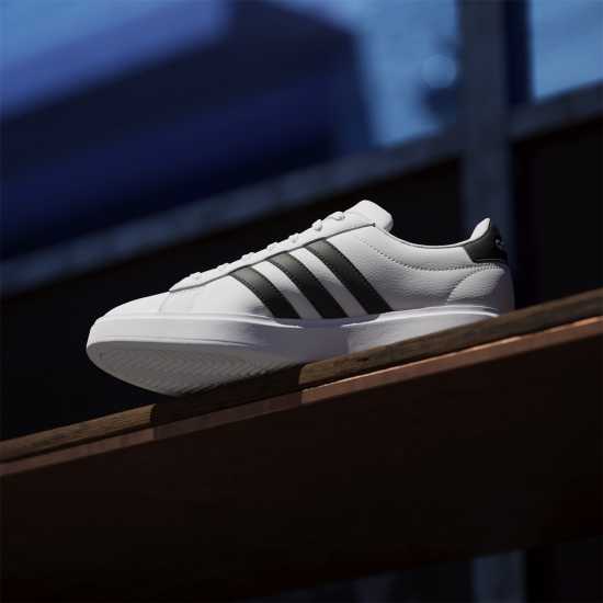 Adidas Womens Grand Court Sneakers Бяло/Черно Дамски високи кецове