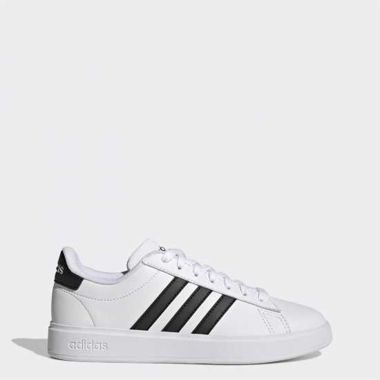 Adidas Womens Grand Court Sneakers Бяло/Черно Дамски високи кецове