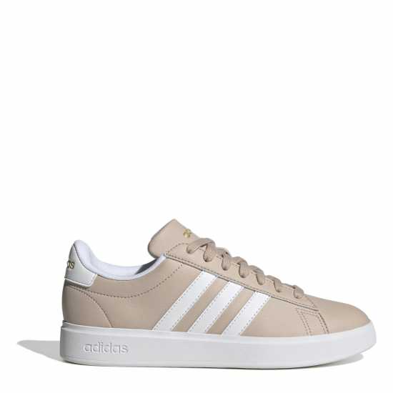 Adidas Girls Grand Court Sneakers White/Taupe Дамски високи кецове