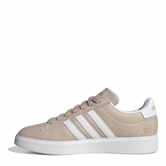 Adidas Girls Grand Court Sneakers White/Taupe Дамски високи кецове