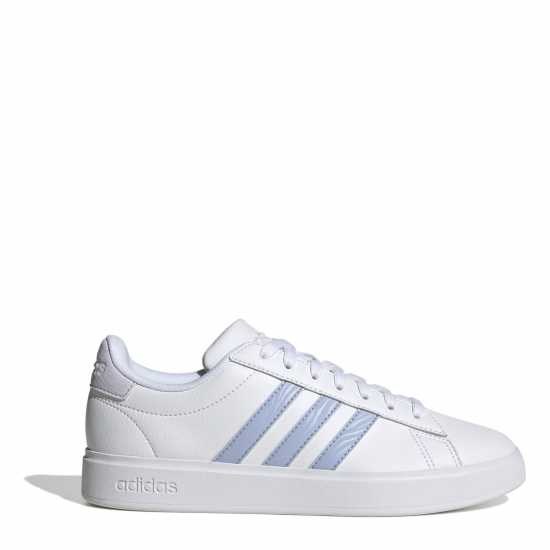 Adidas Girls Grand Court Sneakers White/Blue Дамски високи кецове