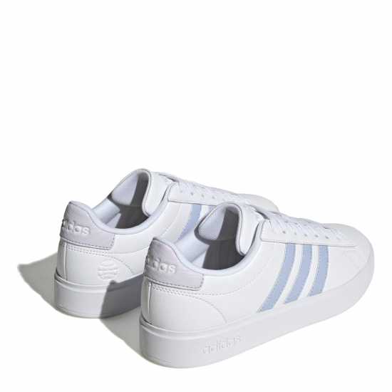 Adidas Girls Grand Court Sneakers White/Blue Дамски високи кецове