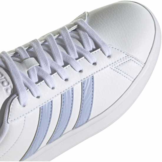 Adidas Girls Grand Court Sneakers White/Blue Дамски високи кецове