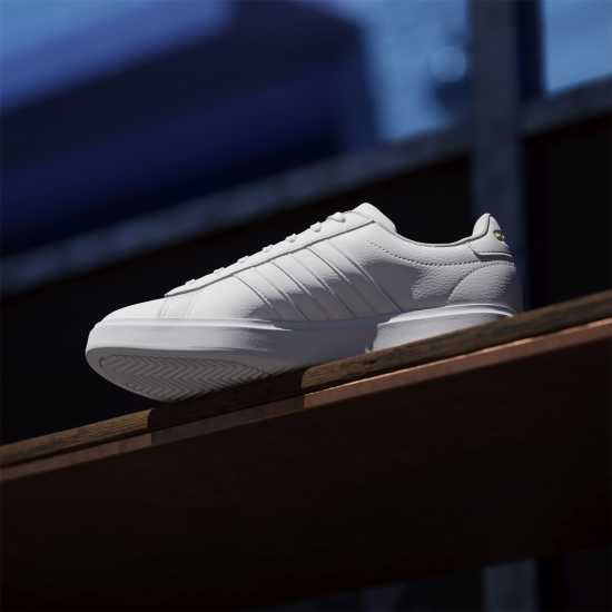 Adidas Womens Grand Court Sneakers Бяло/Бяло/Злато Дамски високи кецове