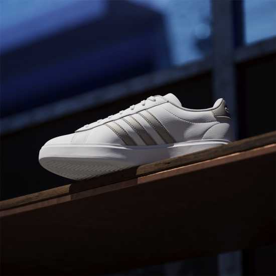 Adidas Womens Grand Court Sneakers Бяло/Платина Дамски високи кецове