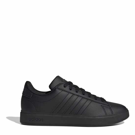 Adidas Womens Grand Court Sneakers Трикратно черно Дамски високи кецове