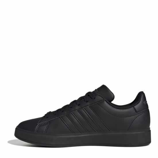 Adidas Womens Grand Court Sneakers Трикратно черно Дамски високи кецове