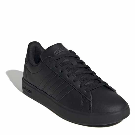 Adidas Womens Grand Court Sneakers Трикратно черно Дамски високи кецове