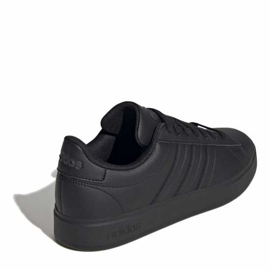 Adidas Womens Grand Court Sneakers Трикратно черно Дамски високи кецове