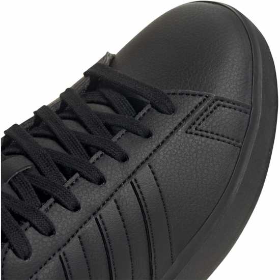 Adidas Womens Grand Court Sneakers Трикратно черно Дамски високи кецове