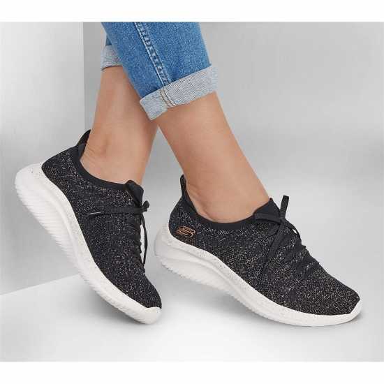 Skechers Skechers Ultra Flex 3.0 - Let's Dance Trainers Черно Дамски високи кецове