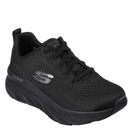 Skechers D'Lux Walker - Fresh Finesse Women's Trainers Черно Дамски високи кецове