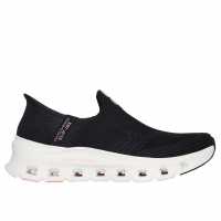 Skechers Engineered Stretch Knit Slip-Ins W Slip On Runners Womens Черно/Розово 