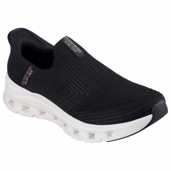 Skechers Engineered Stretch Knit Slip-Ins W Slip On Runners Womens Черно/Розово 