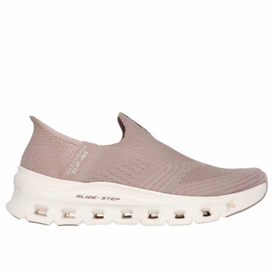 Skechers Engineered Stretch Knit Slip-Ins W Slip On Runners Womens Кафяво 