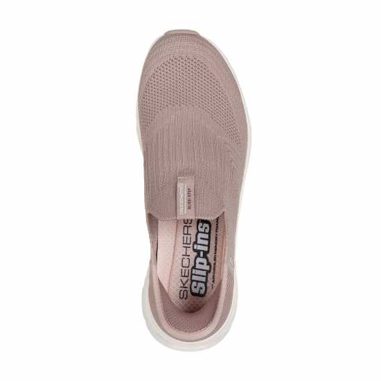 Skechers Engineered Stretch Knit Slip-Ins W Slip On Runners Womens Кафяво 