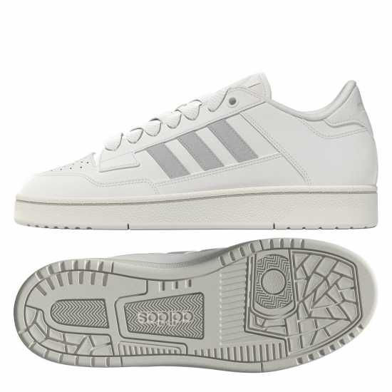 Adidas Rapid Court Low-Top Trainers Womens Три бяло Дамски високи кецове