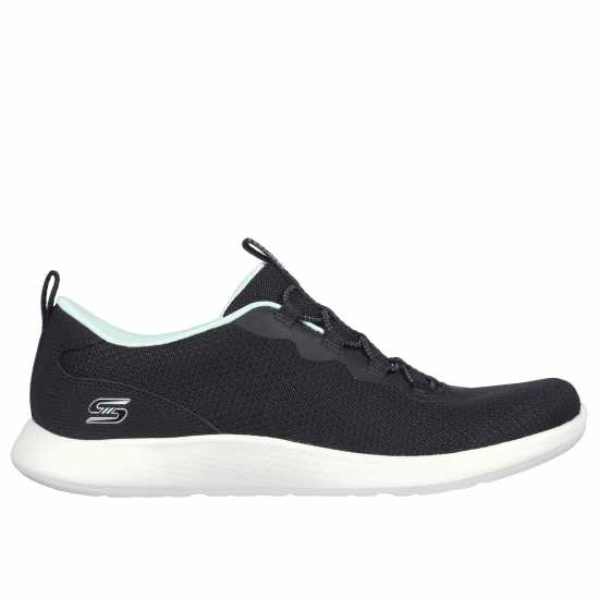 Skechers Airy Foam Low-Top Trainers Womens Черно Дамски високи кецове