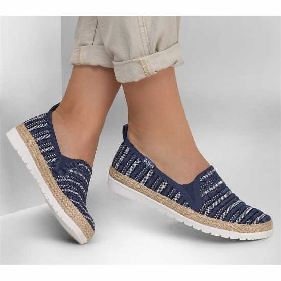 Skechers Маратонки Без Връзки Engineered Knit Twin Gore Slip On Trainers Womens Multi/Navy Дамски маратонки