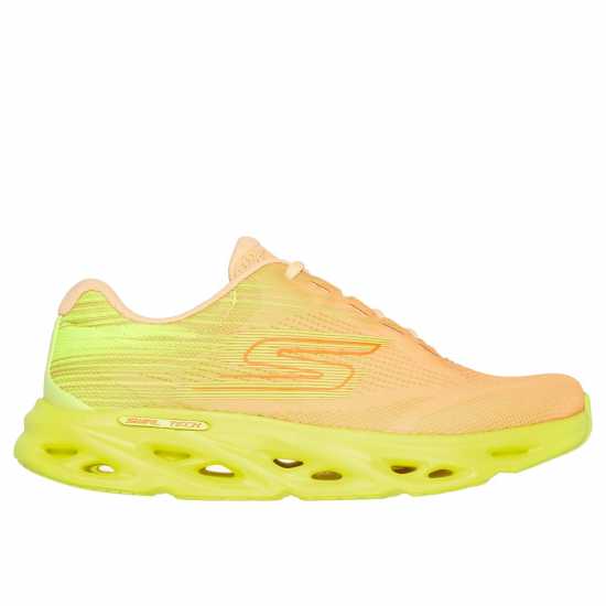 Skechers Go Run Swirl Tech Speed - Ult Runners Womens Оранжево/Жълто Дамски високи кецове