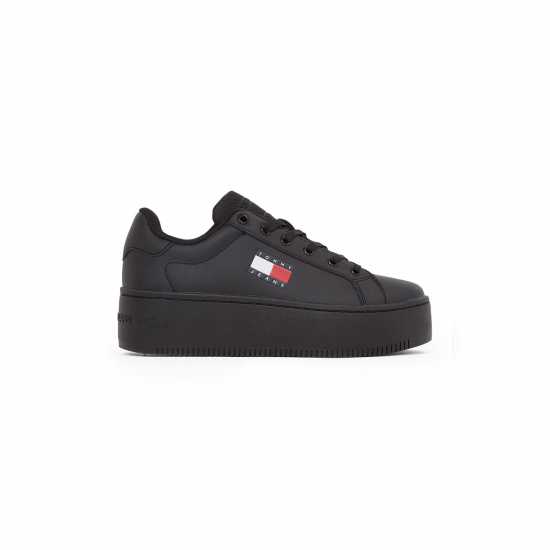 Tommy Jeans Essential Icon Flatform Trainers Черно 