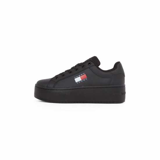 Tommy Jeans Essential Icon Flatform Trainers Черно 