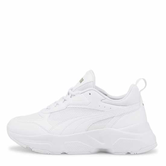 Puma Cassia Trainers Ladies Бяло/Злато Дамски високи кецове