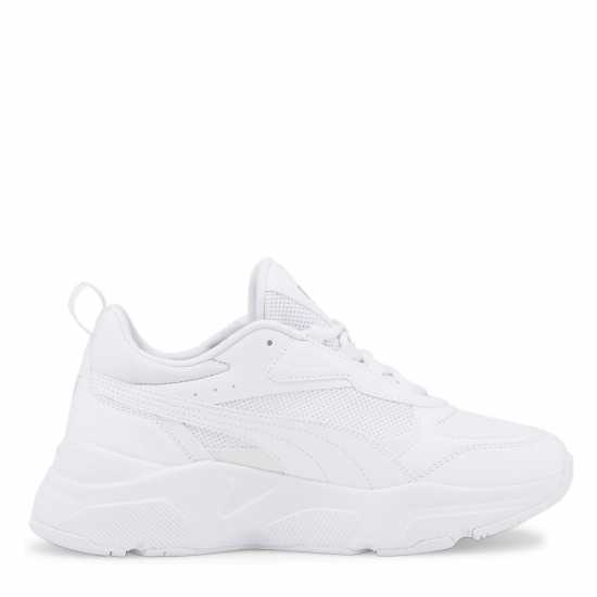 Puma Cassia Trainers Ladies Бяло/Злато Дамски високи кецове