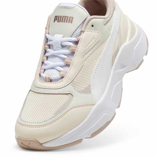 Puma Cassia Trainers Ladies Розово/Бяло Дамски високи кецове