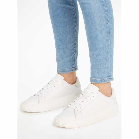 Tommy Jeans Cupsole Leather Trainer  