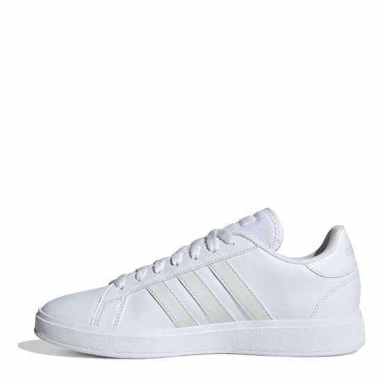 Adidas Мъжки Маратонки Grand Court Base Womens Trainers Бяло/Яд Дамски високи кецове