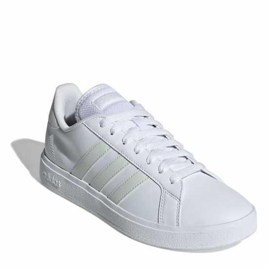 Adidas Мъжки Маратонки Grand Court Base Womens Trainers Бяло/Яд Дамски високи кецове