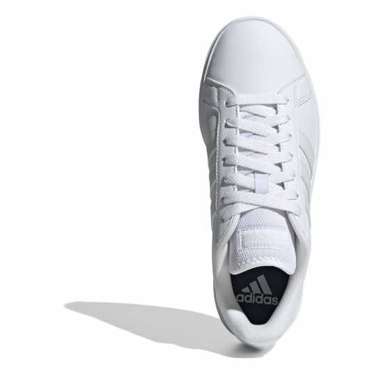 Adidas Мъжки Маратонки Grand Court Base Womens Trainers Бяло/Яд Дамски високи кецове