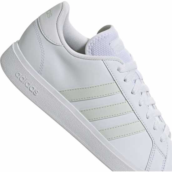 Adidas Мъжки Маратонки Grand Court Base Womens Trainers Бяло/Яд Дамски високи кецове