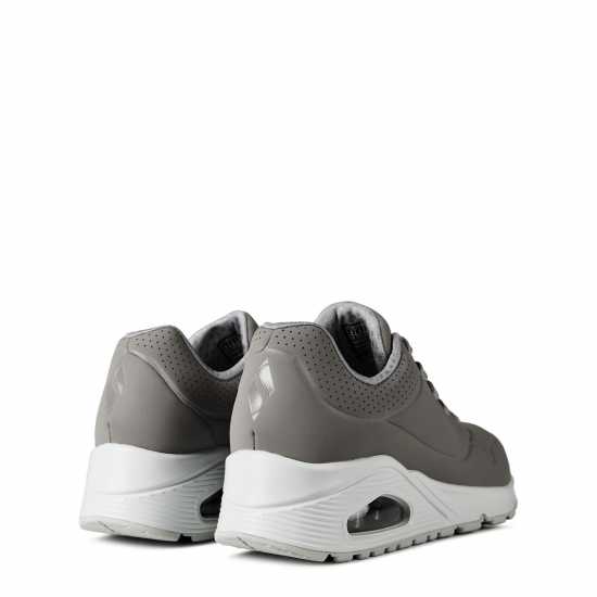 Skechers Uno Stand On Air Trainers Womens Сиво/Бяло Дамски високи кецове