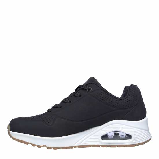 Skechers Uno Stand On Air Trainers Womens Черно/Бяло Дамски високи кецове