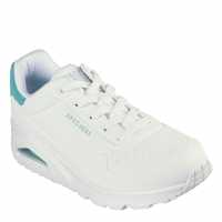 Skechers Uno Stand On Air Trainers Womens Бяло/Мента 