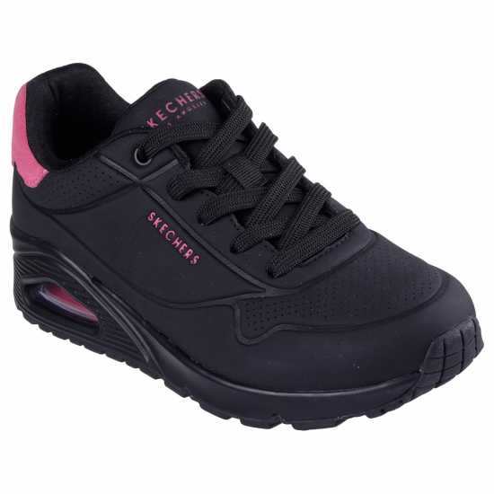 Skechers Uno Stand On Air Trainers Womens Черно/Розово 