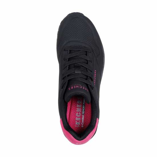 Skechers Uno Stand On Air Trainers Womens Черно/Розово 