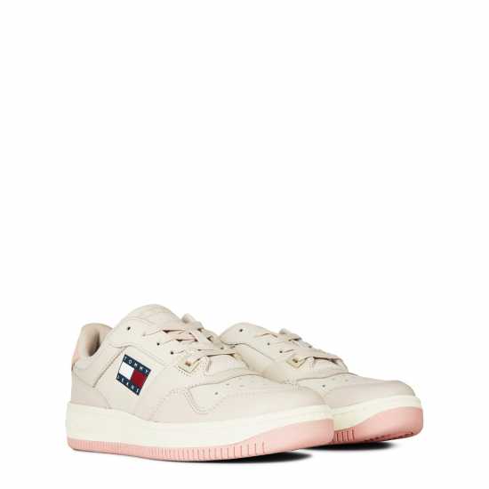 Tommy Jeans Basket Trainers Камъчен беж 