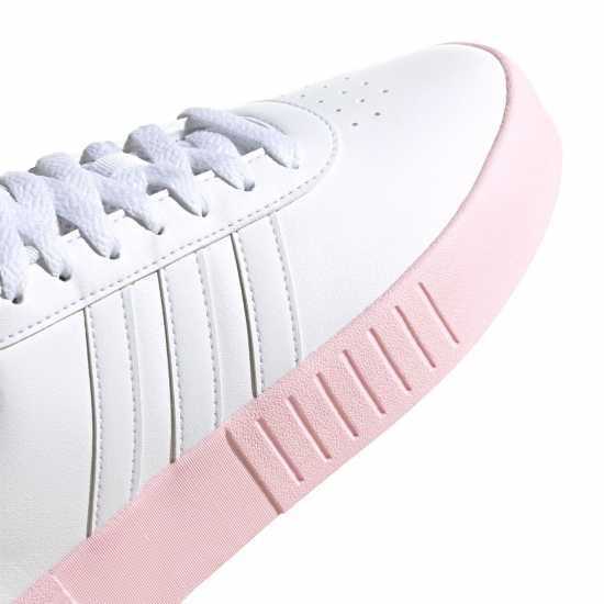 Adidas Мъжки Маратонки Court Bold Womens Trainers White/Pink Дамски високи кецове