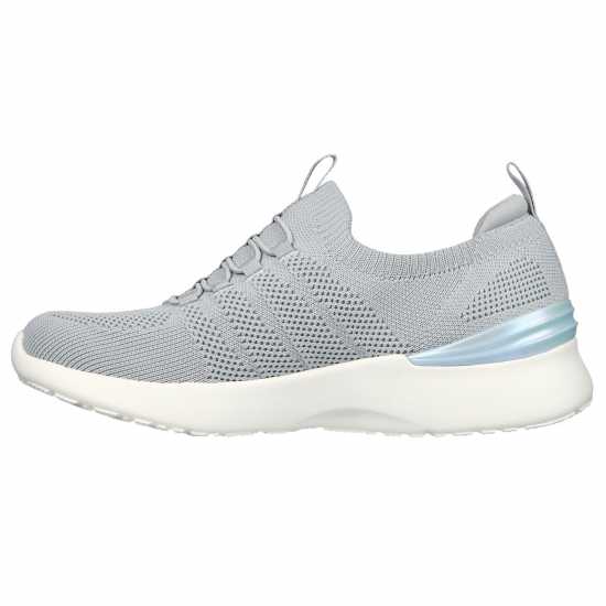 Skechers Engineered Knit Bungee Slip-On W M Slip On Runners Womens Сиво/Светло синьо Дамски високи кецове