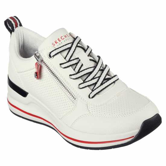 Skechers Billion 2 - Side Lines Low-Top Trainers Womens Бяло Дамски високи кецове