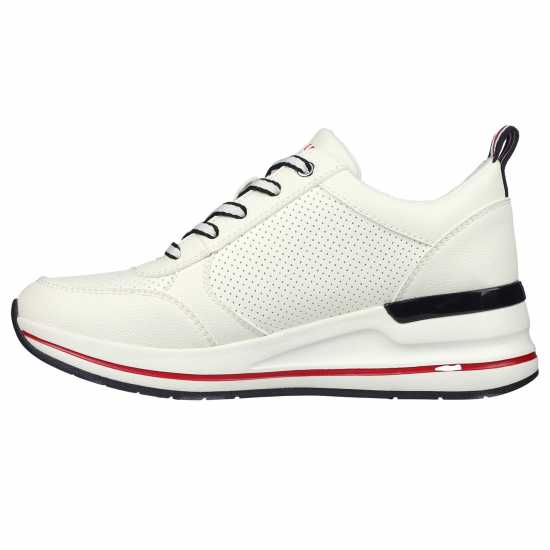 Skechers Billion 2 - Side Lines Low-Top Trainers Womens Бяло Дамски високи кецове