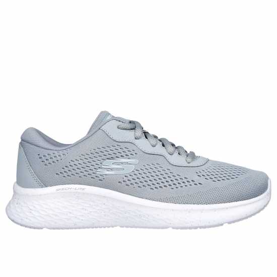 Skechers Engineered Mesh W Speckle Trim Lac Low-Top Trainers Womens Сиво Дамски високи кецове